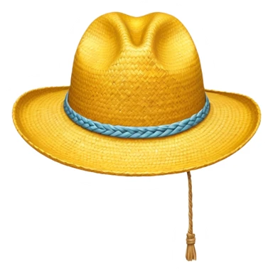 yellow farmer hat sticker