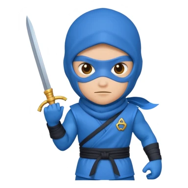 necesito un emoji ninja con el signo de acuario  sticker