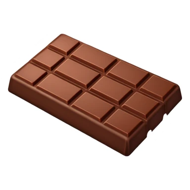 a chocolate bar with half red wrapped sticker