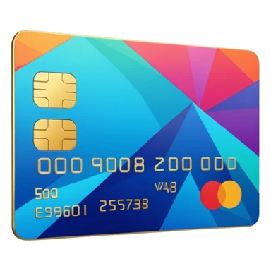 aesthetic credit card with pattern sticker