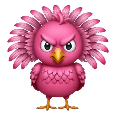 pink bird angry birds  sticker