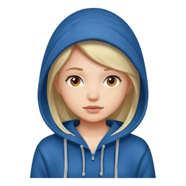 girl wearing hoodie sticker