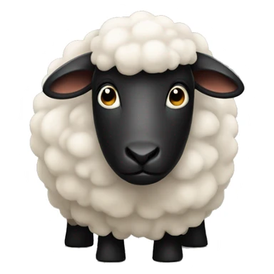 Black sheep with horn sticker