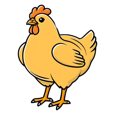 A grilled chicken  sticker