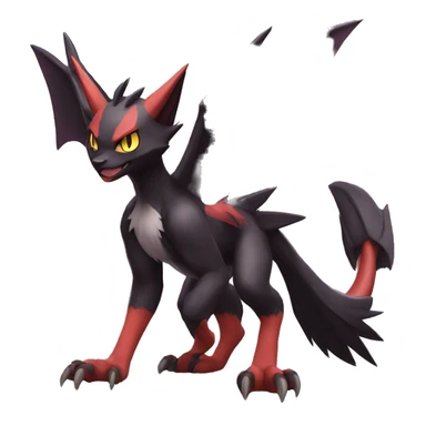 Noivern-Litten-Zoroark full body sticker