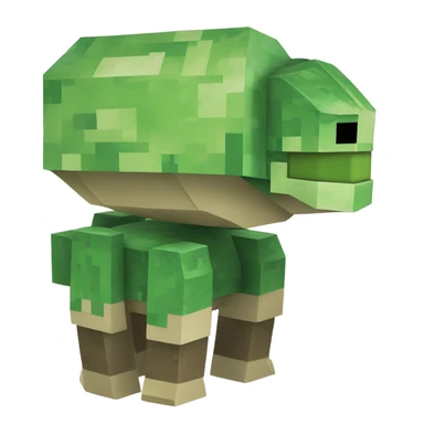 Minecraft tortuga sticker