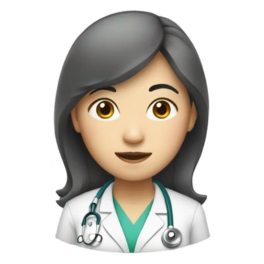 asian women doctor sticker