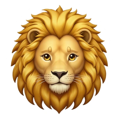majestic lion with mane sticker