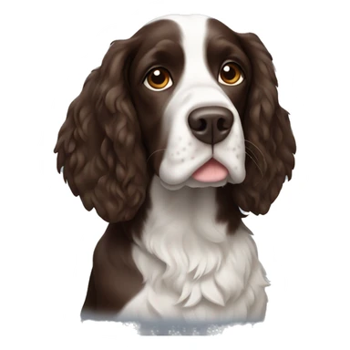 Liver springer spaniel  sticker