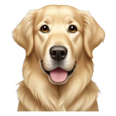 Light colored golden retriever sticker