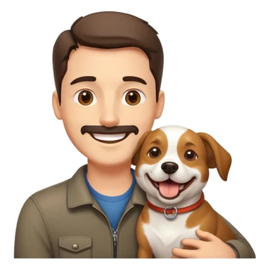 Perros con su dueño sticker