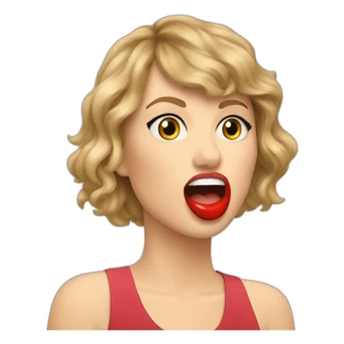taylor-swift-mouth-bbc sticker