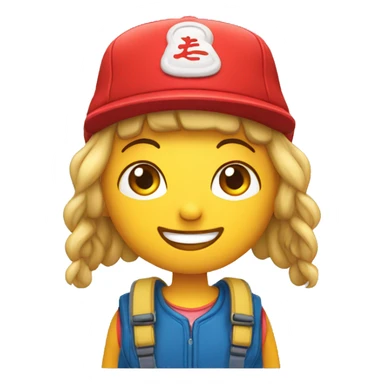 Chinoi avec une casquette sticker