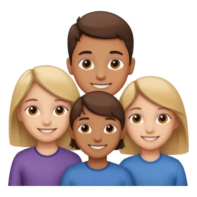 Two girls and a boy. They are siblings.
 sticker
