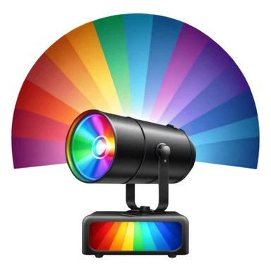colorfull Stage light projector sticker