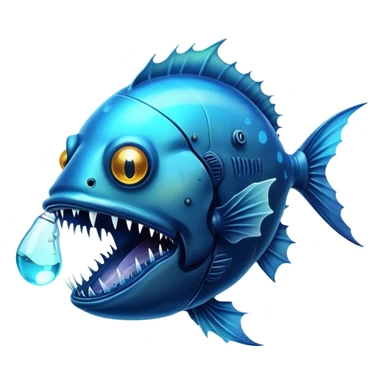 Angler fish sticker