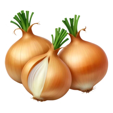 small dices of onion sticker