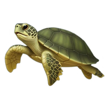 une tortue de mer sticker
