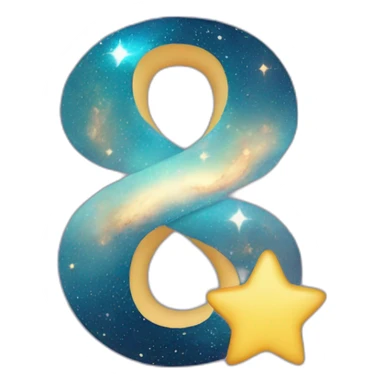 I want the infinity symbol with stars sticker