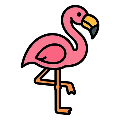 flamingo sticker