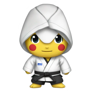 Pokémon in a Jiu-Jitsu gi sticker