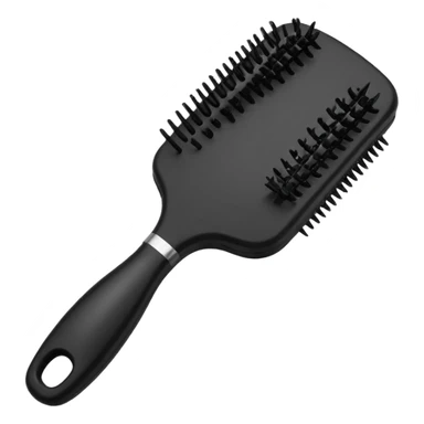 horoscope-style hairbrush with long teeth
 sticker