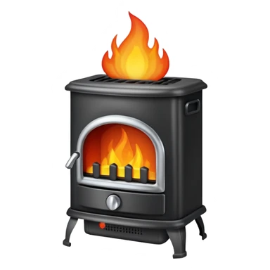 kettele with bottom heating need flame sticker