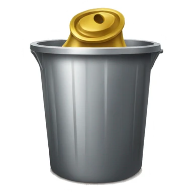 bell in a trash bin  sticker