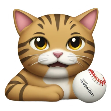 AFL ball with cat holding ball sticker