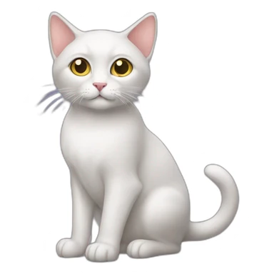 A cat with spectacular  sticker