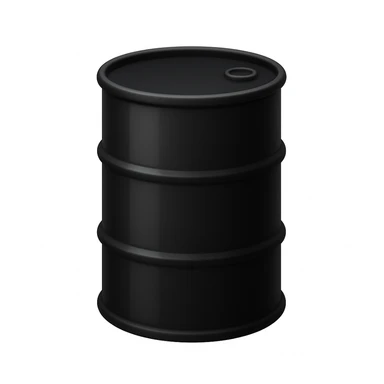 Сгенерируй мне в стиле эмоджи эпл черную бочку sticker