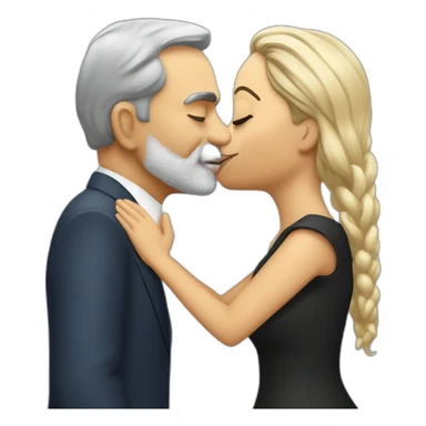 Lula kissing bolsaonaro sticker