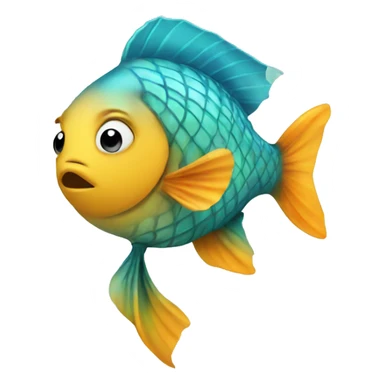 Fish wearing a dress sticker