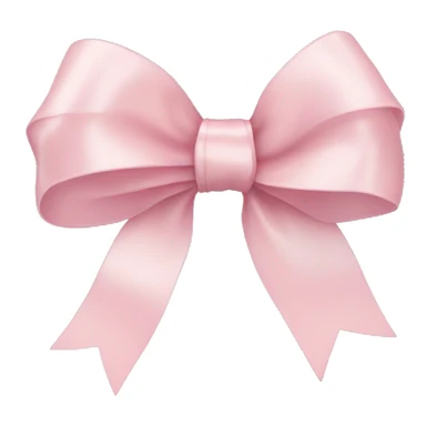 Light pink thin ribbon bow sticker