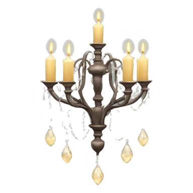 Chandelier candle sticker