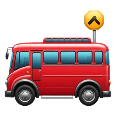 red bus sticker