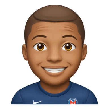 Fait moi un emojis de mbappe sticker