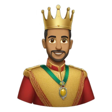 King of morocco sticker