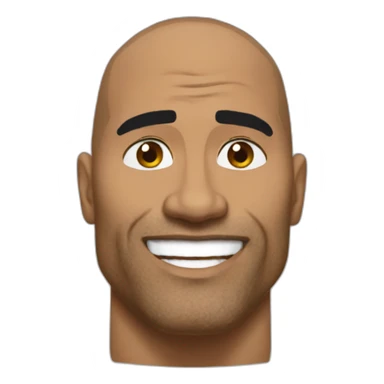 The rock qui lève le sourcils sticker