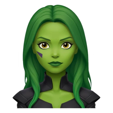 gamora from Guardians of the Galaxy movie sticker