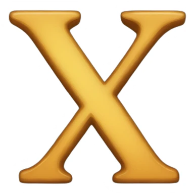 letter "x' sticker