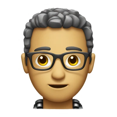 half nerd half robot sticker