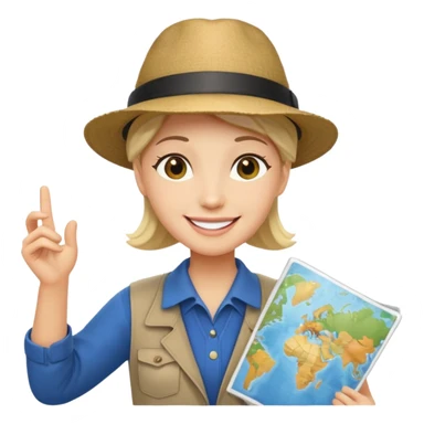 tour guide in USA sticker