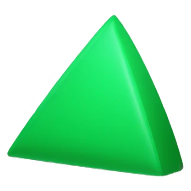 solid green triangle up without shading sticker
