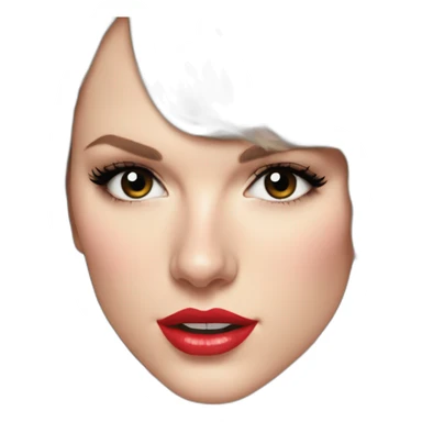 taylor-swift-selfie-milk-on-face-dripping sticker