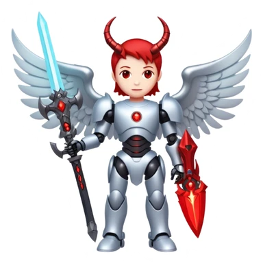 Ultimate angel x devil x robot x elemental sword sticker