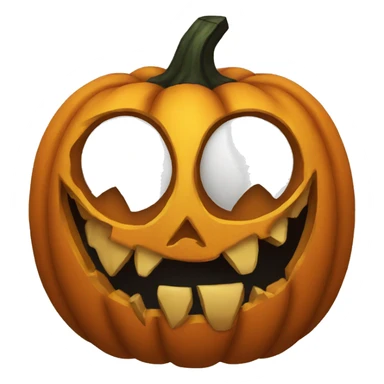 Halloween pumpkin evil sticker