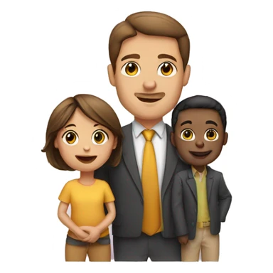Husband, wife and little boy infant sticker