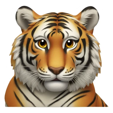 A tiger eating Wendy’s sticker