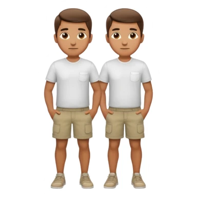 Man standing with hands crossed behind his back sticker